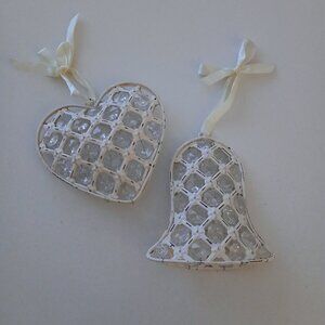 Stunning Lattice Iron with Crystal Inset - Christmas Ornaments (2)